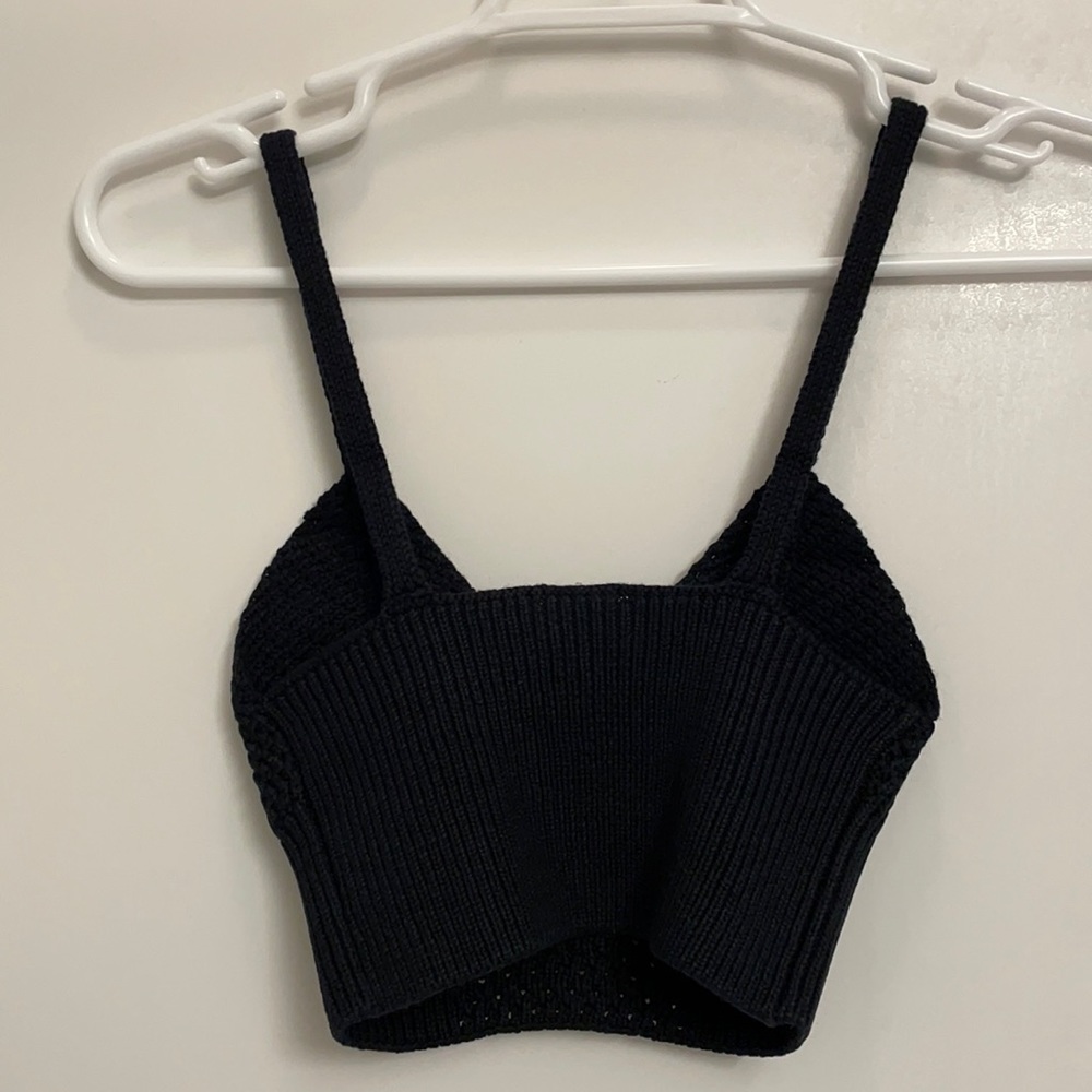 NWT S Free People You wanna brami crochet bra top. black final sale price - Picture 3 of 12